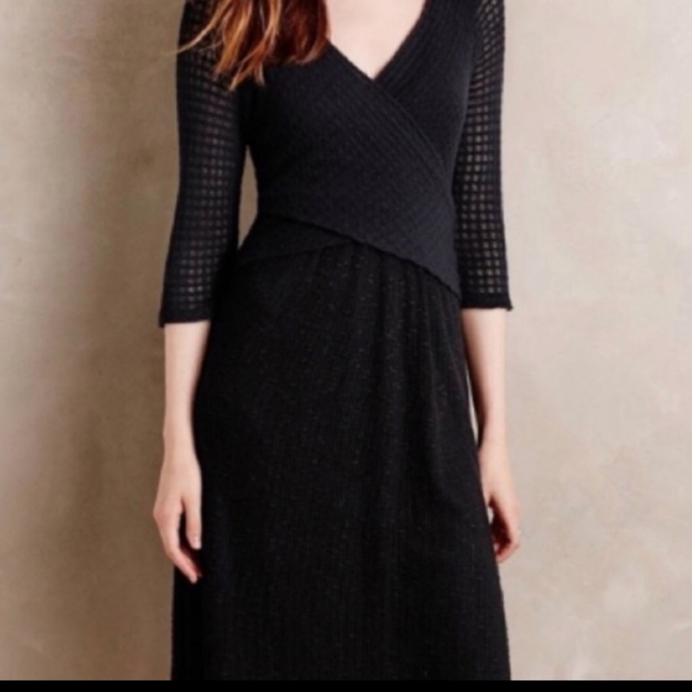 Anthro Amadi Fara Lola Sweater Knit Wrap Dress S